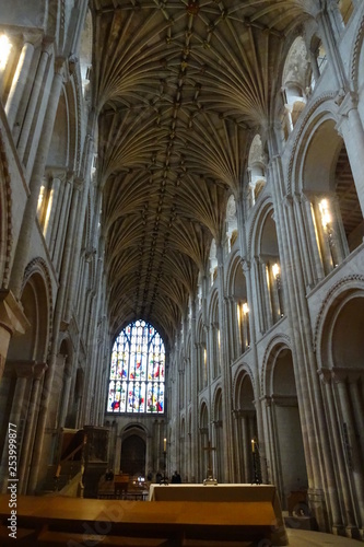 Inside Norwich Cathedral - Norwich  Norfolk  England  UK