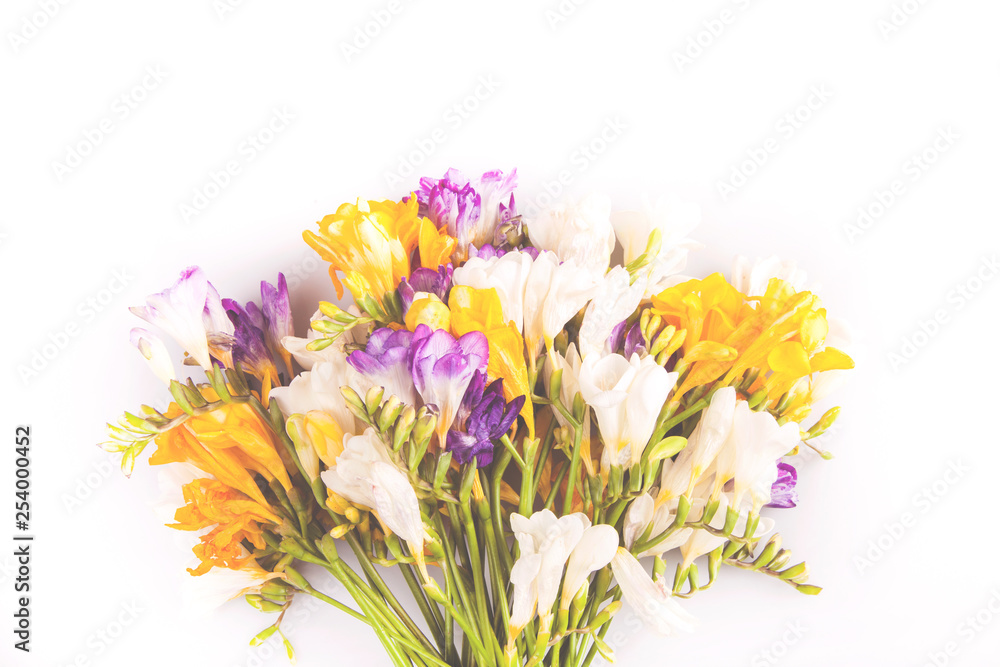 Bouquet flowers on background Bouquet flowers on background