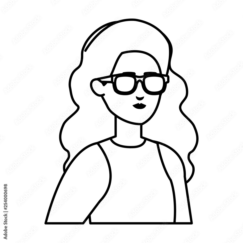 beautiful and young woman character beautiful and young woman character