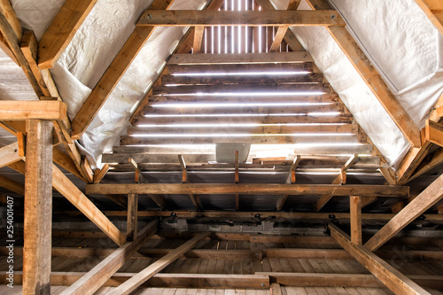 Construction of the second floor inside