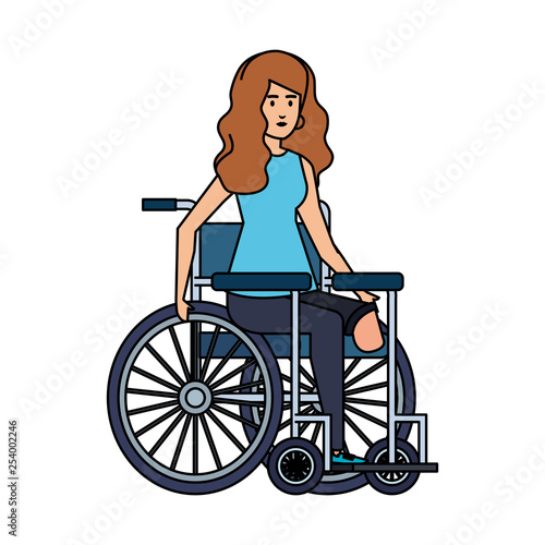young woman in wheelchair