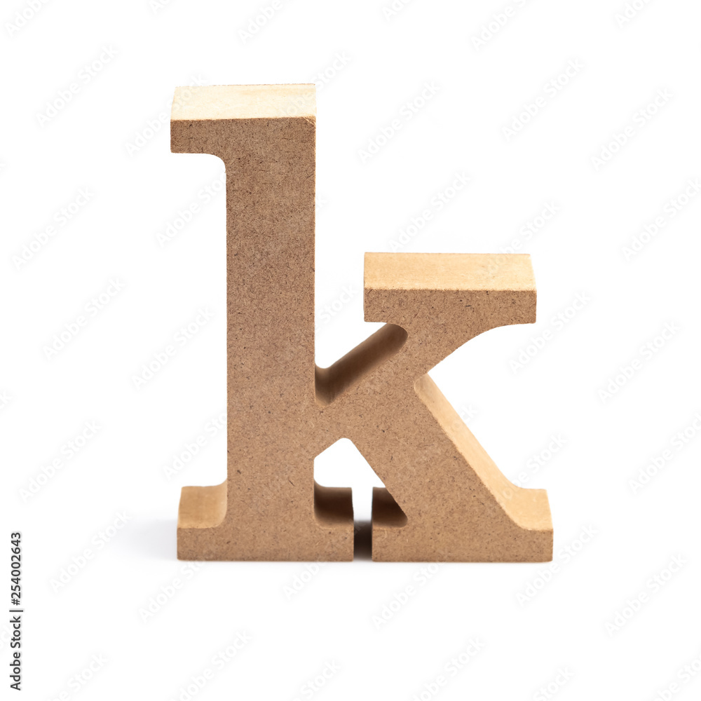 Obraz premium Wood Letter K