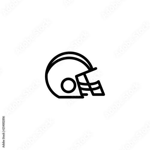 Bseball helmet icon. Sport sign photo