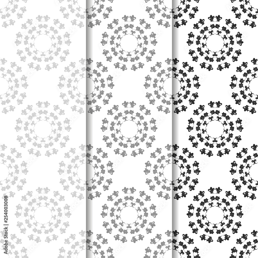 Obraz premium seamless floral pattern swirl lives