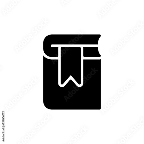 Book and ribbon icon. Library sign Free Download Book and ribbon icon. Library sign - GFXLoad