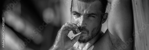 Portrait of a young caucasian man 