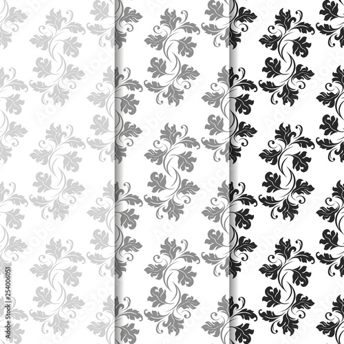 seamless abstract pattern with floral motive