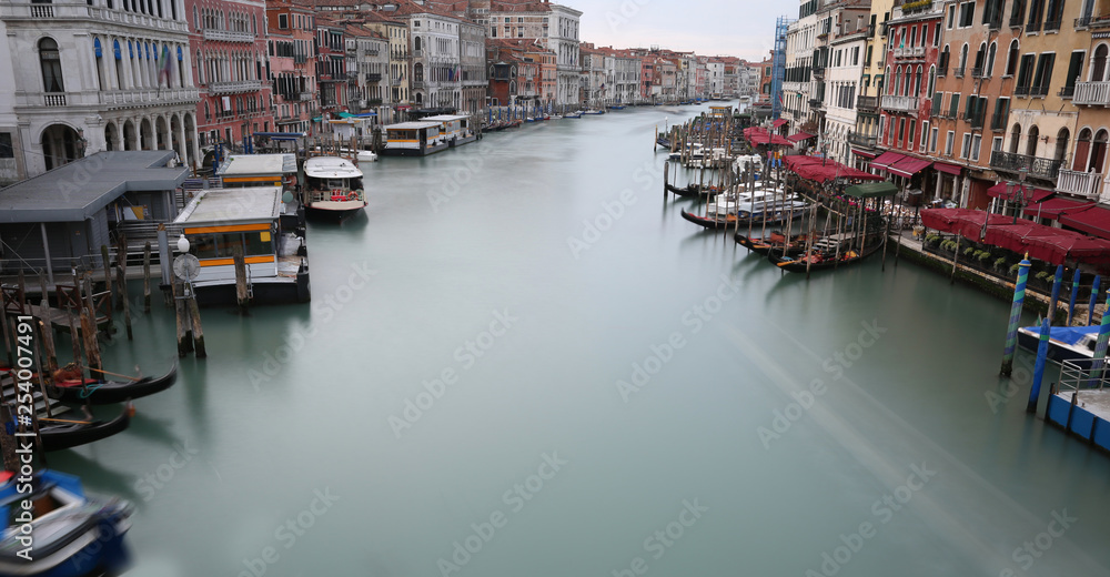Grand Canal in Venice with the water that seems to stop because