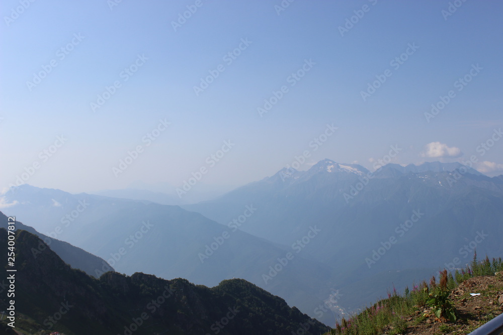 Obraz premium Mountains Sochi. Rosa Khutor.