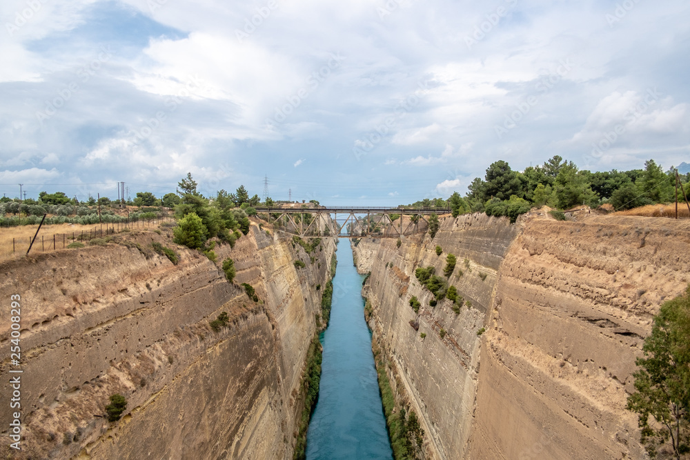 The famous canal of Corinth, Attic, Greece. The famous canal of Corinth, Attic, Greece.