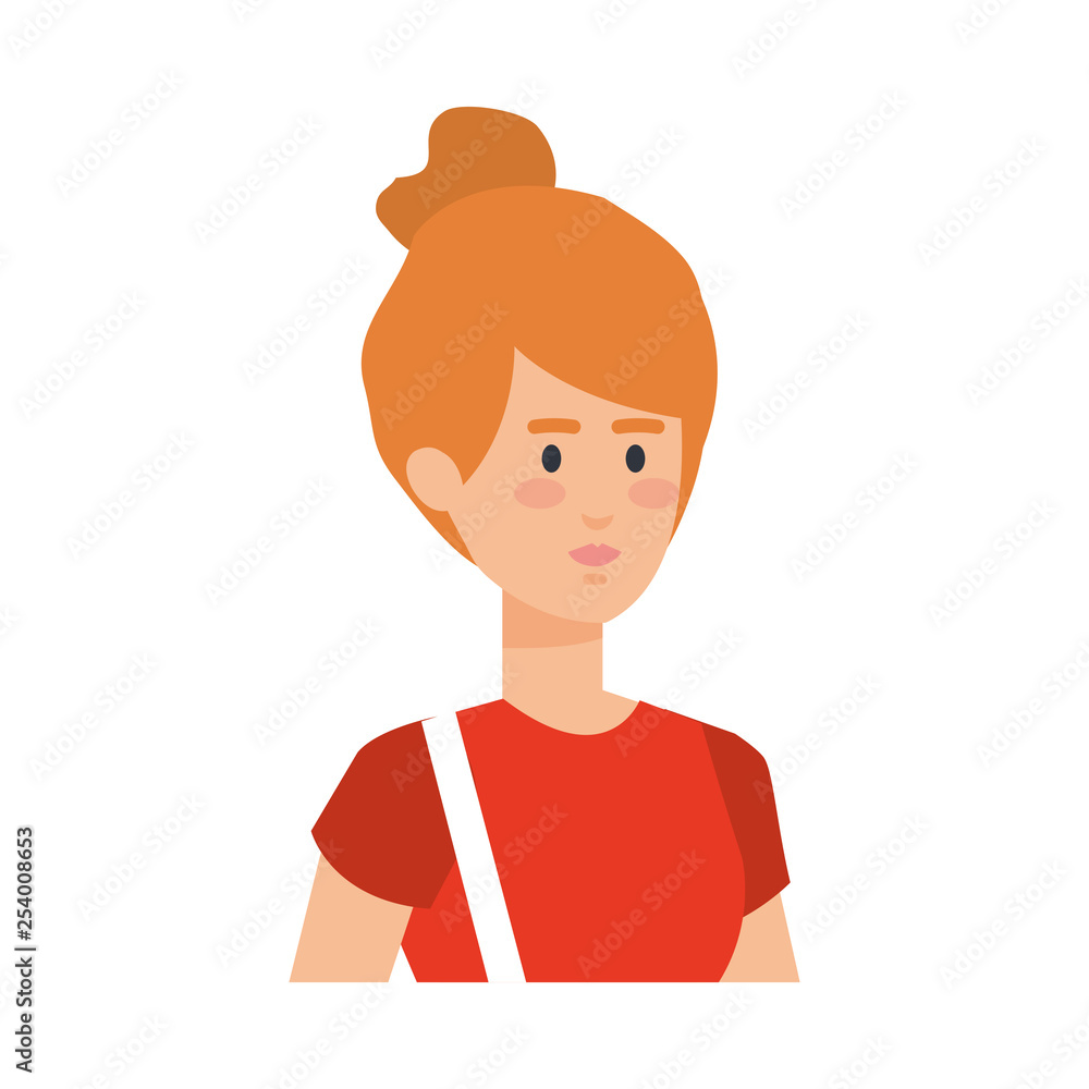 beautiful and young woman character beautiful and young woman character