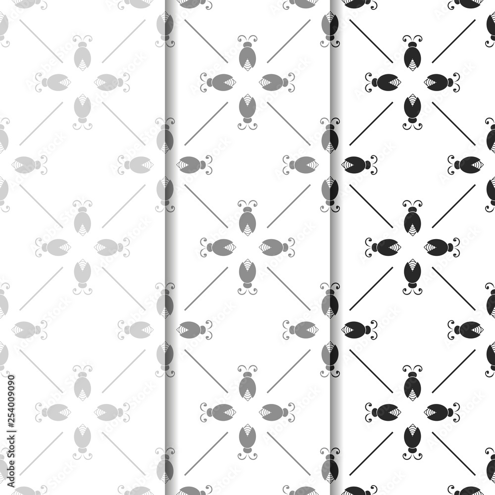 Fototapeta premium abstract bug seamless pattern with netting