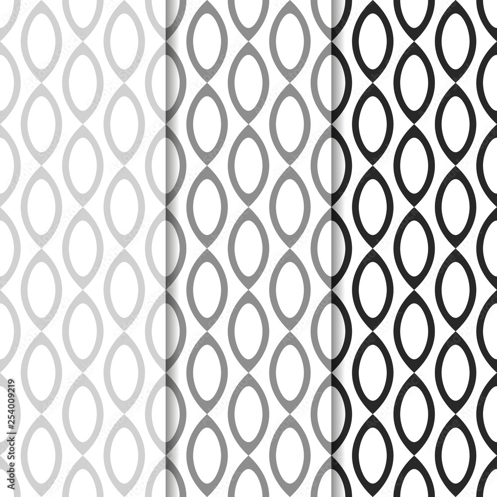 Fototapeta premium Seamless geometric abstract pattern with circles and rings