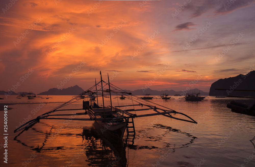 Sunset in El Nido, Palawan, Philippines