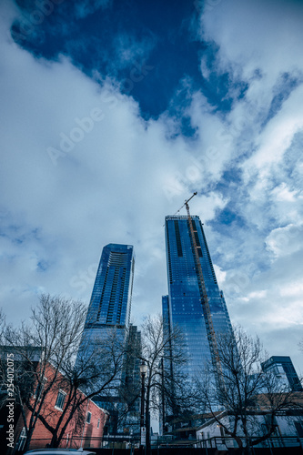 modern building and blue sky