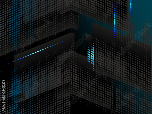 blue and black vector geometric background 