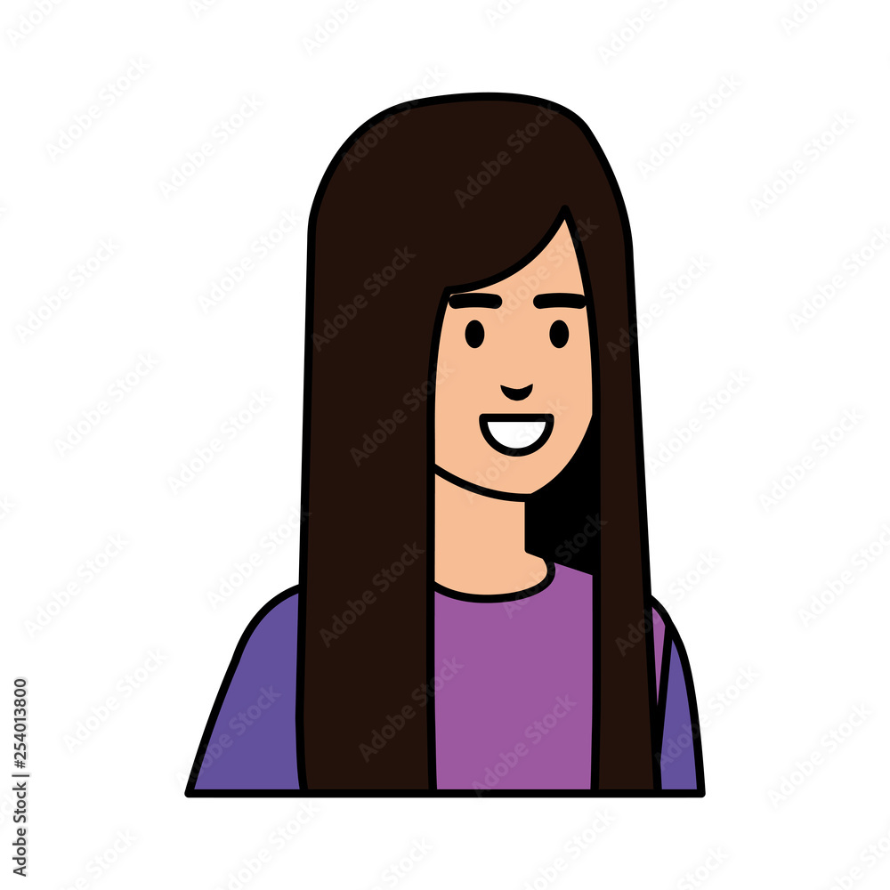 beautiful and young woman character beautiful and young woman character