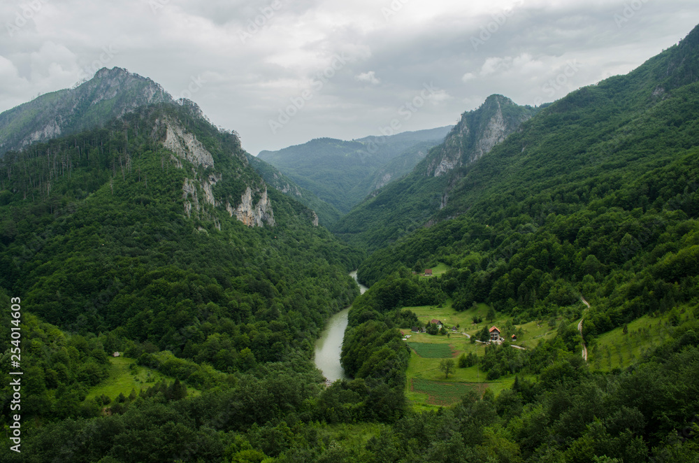 view of mountains in montenegro