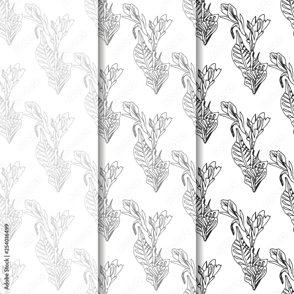 Fototapeta premium abstract floral seamless pattern with flowers