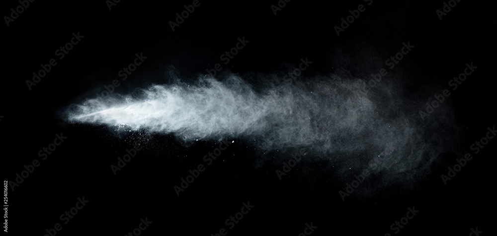 Dust cloud on black background Dust cloud on black background