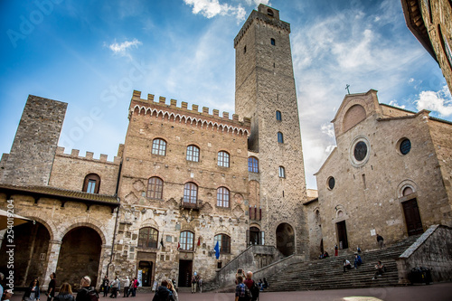 Cuadro en lienzo San Gimignano