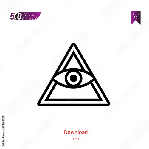 Outline god icon isolated on white background. Best modern. Graphic design, mobile application, beauty, user interface. Editable stroke. EPS10 format vector illustration