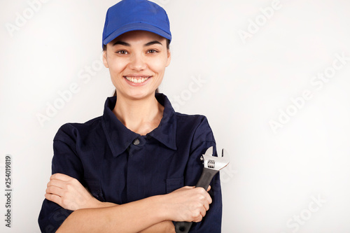 woman technician working 