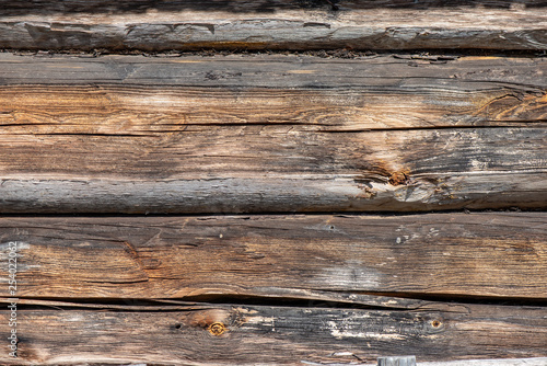 details of old wooden house in countryside