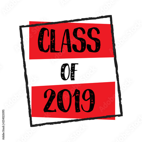 Typography of Class of 2019 Graduation