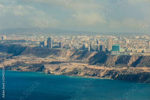 Fototapeta Naklejka Na Ścianę i Meble -  Panoramic View to the Oran Coastline, Algeria