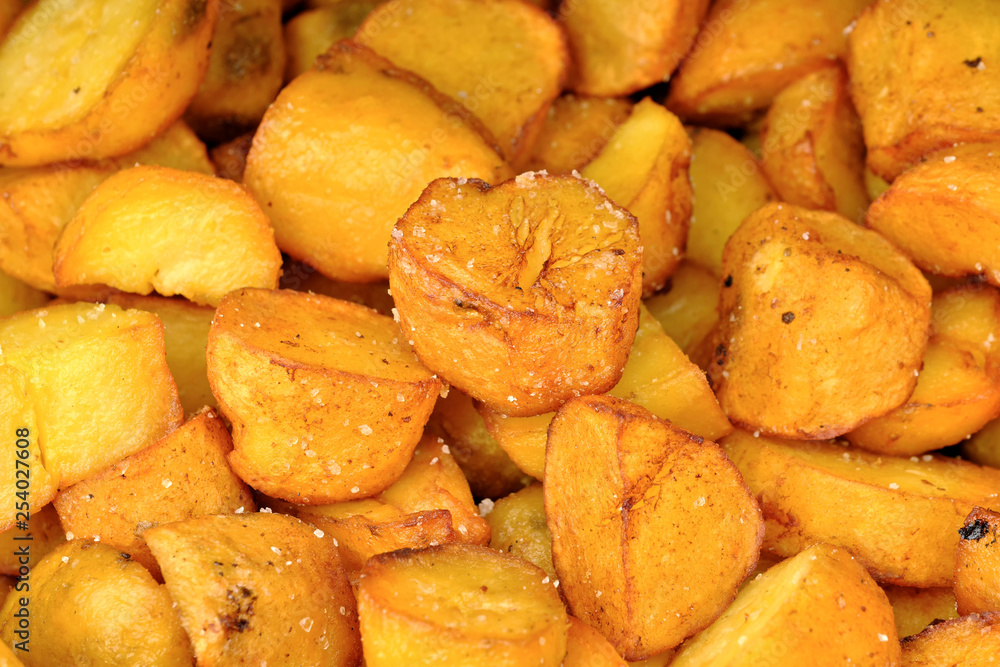 French fries potatoes close up French fries potatoes close up