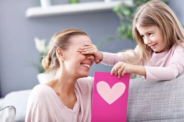 Mum and daughter celebrating mother's day