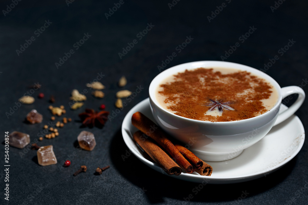 Indian tea Masala with spices Indian tea Masala with spices