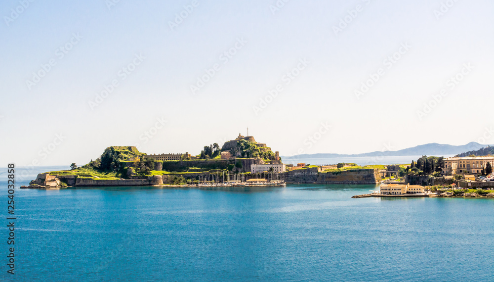 panorama of Corfu island