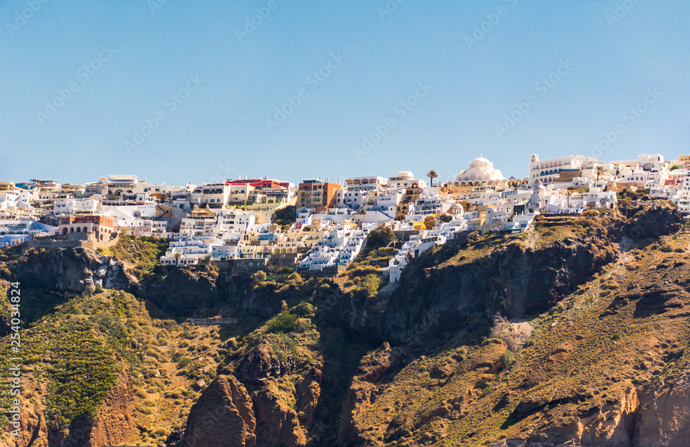 panorama of Thira (Santorini)