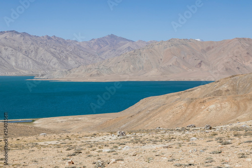 Yashikul lake in the Pamir mountains near Bulunkul in Tajikistan