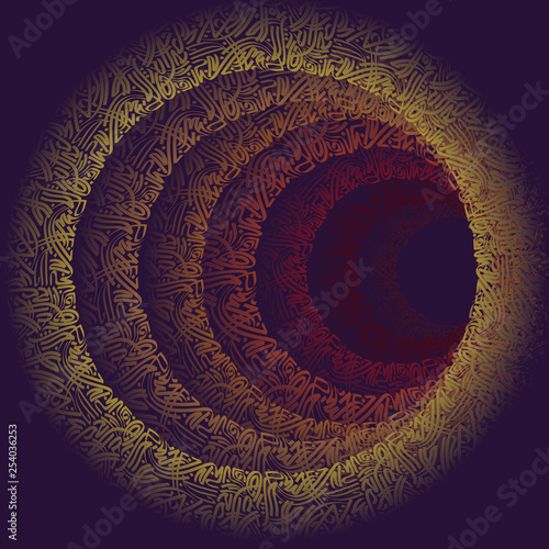 Abstract persian calligraphy background