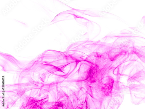 Purple smoke on white background © yauhenka