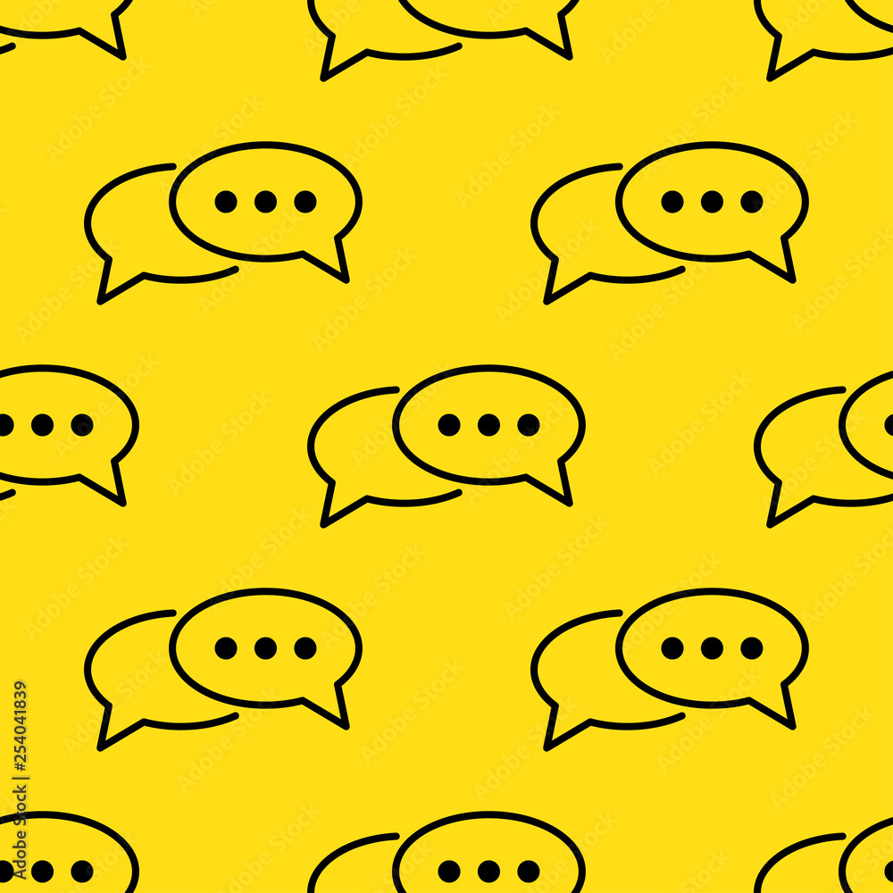 Speech bubble seamless pattern Speech bubble seamless pattern