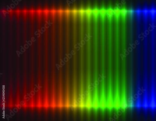 Rainbow multicolored gradient linear background, side light effect