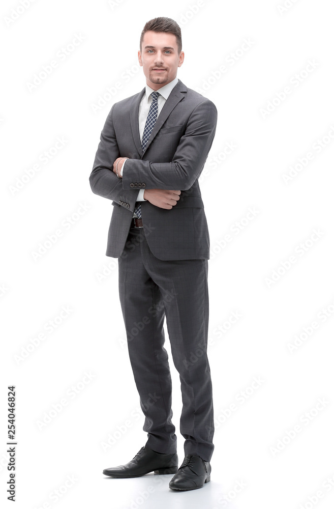 portrait in full growth. a modern businessman portrait in full growth. a modern businessman