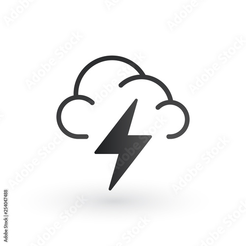 Weather icon. Flat style for graphic and web design, Modern simple vector sign. Internet concept. Trendy symbol for website design web button, mobile app. 
