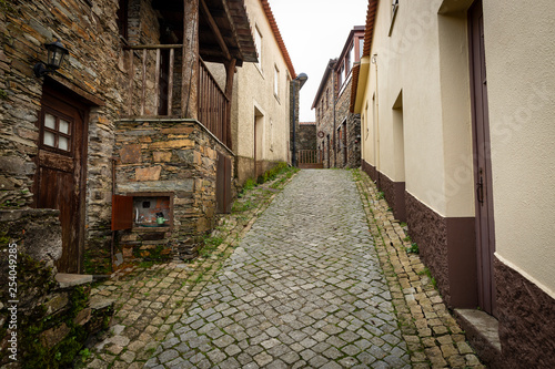 a street in Aigra Nova Schist Village (municipality of Gois), Coimbra, Portugal