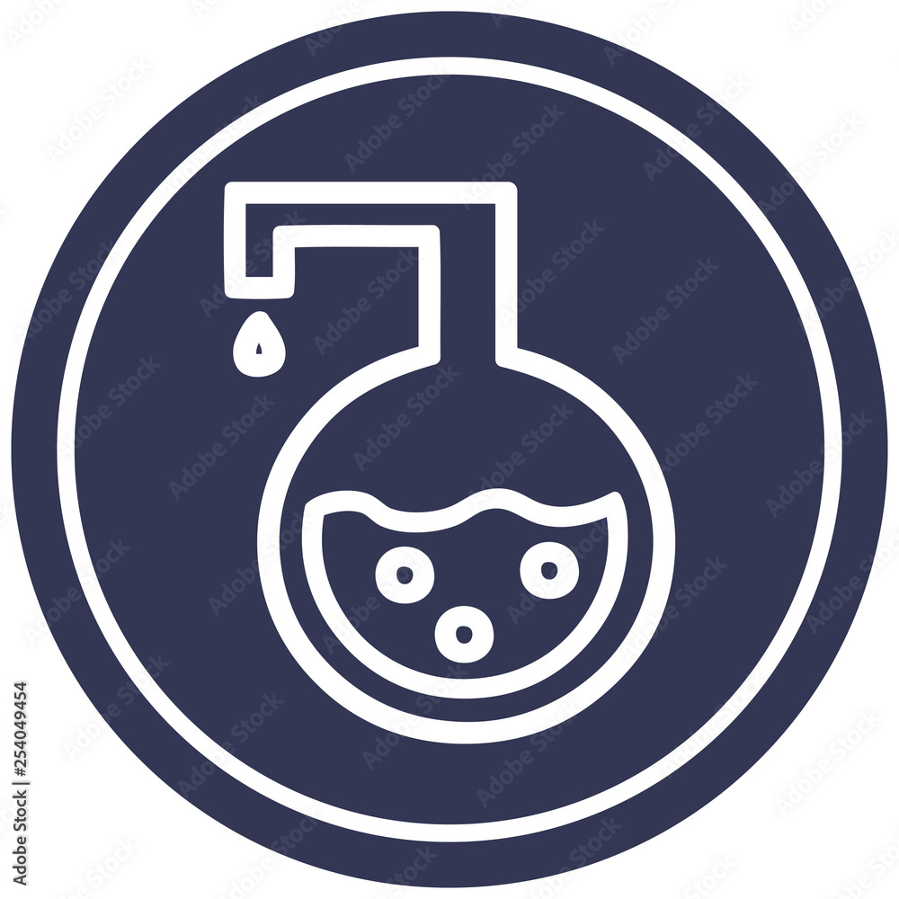 science experiment circular icon science experiment circular icon
