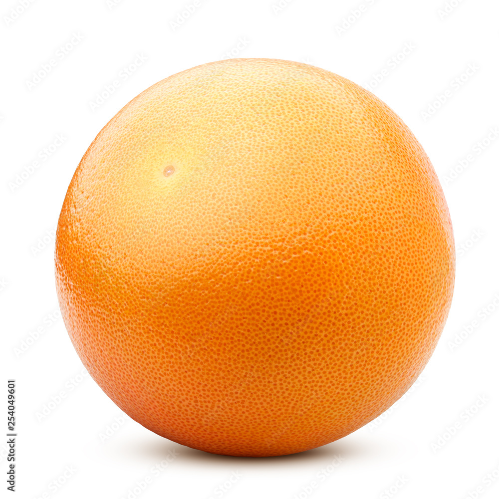 grapefruit isolated on white background, clipping path, full depth of field