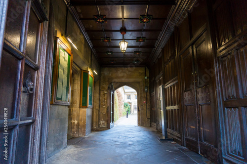 Campus of Cambridge City on a summer day
