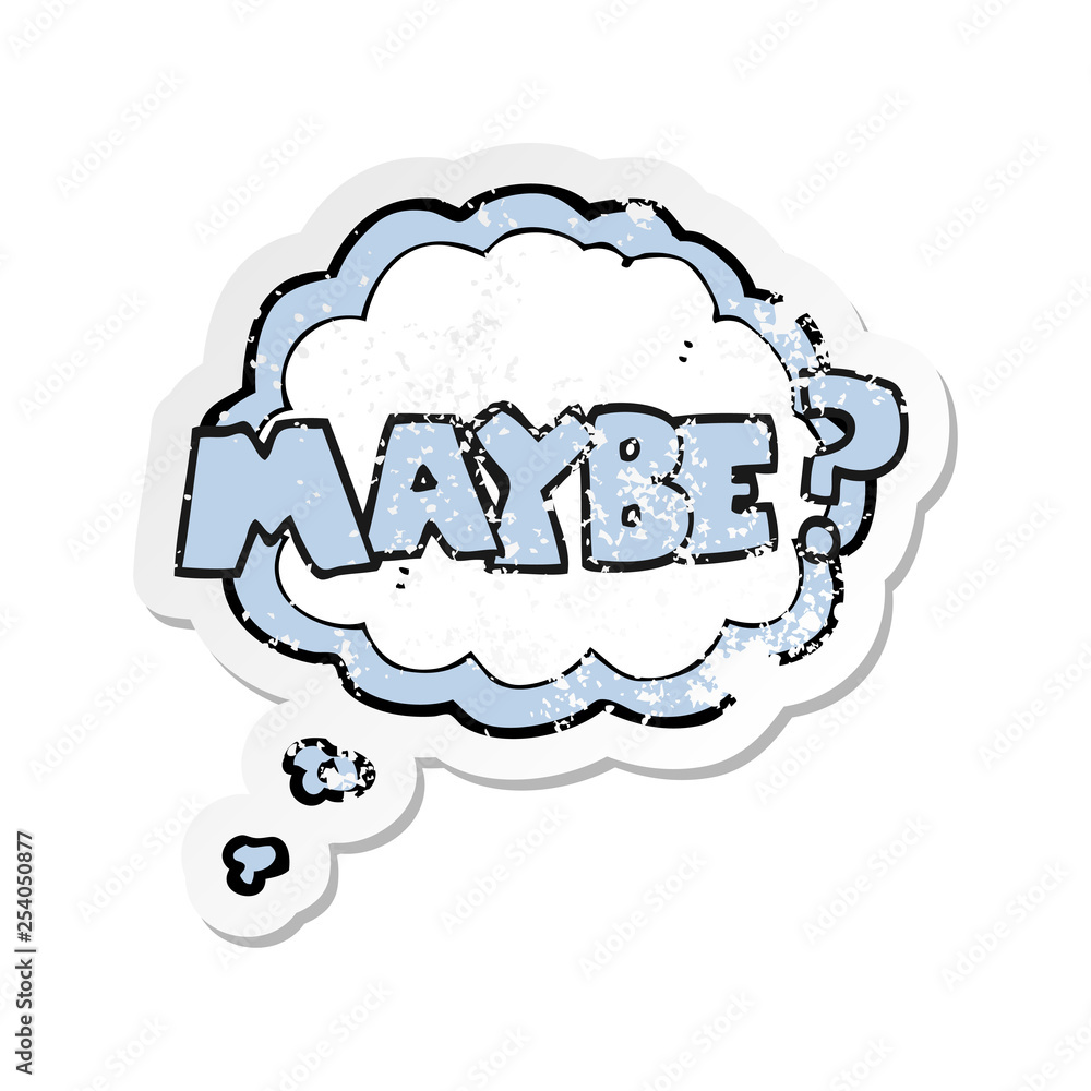 retro distressed sticker of a maybe cartoon symbol retro distressed sticker of a maybe cartoon symbol