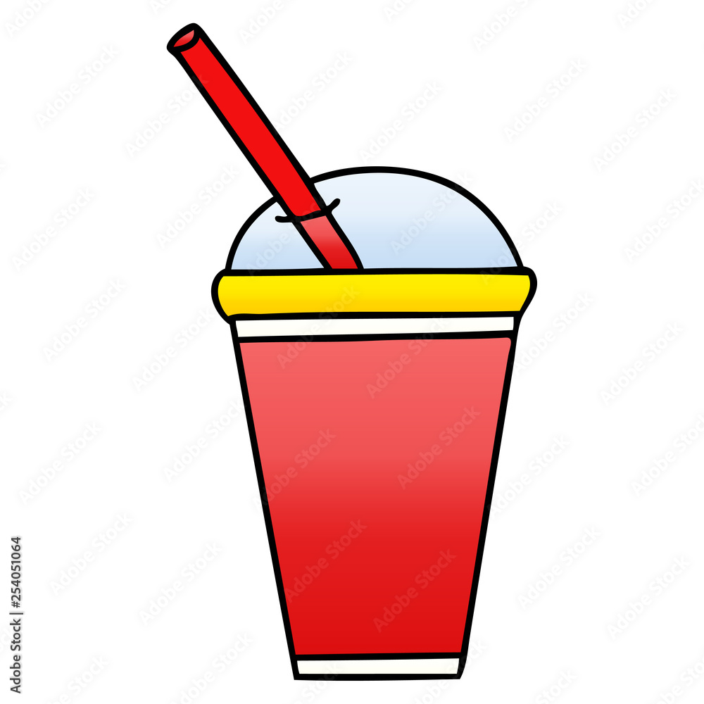quirky gradient shaded cartoon soft drink quirky gradient shaded cartoon soft drink