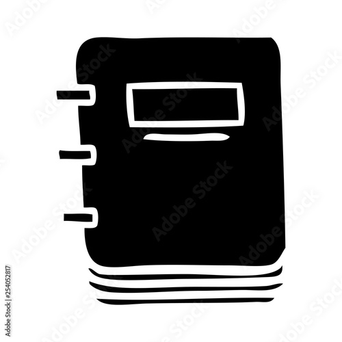 flat symbol note book