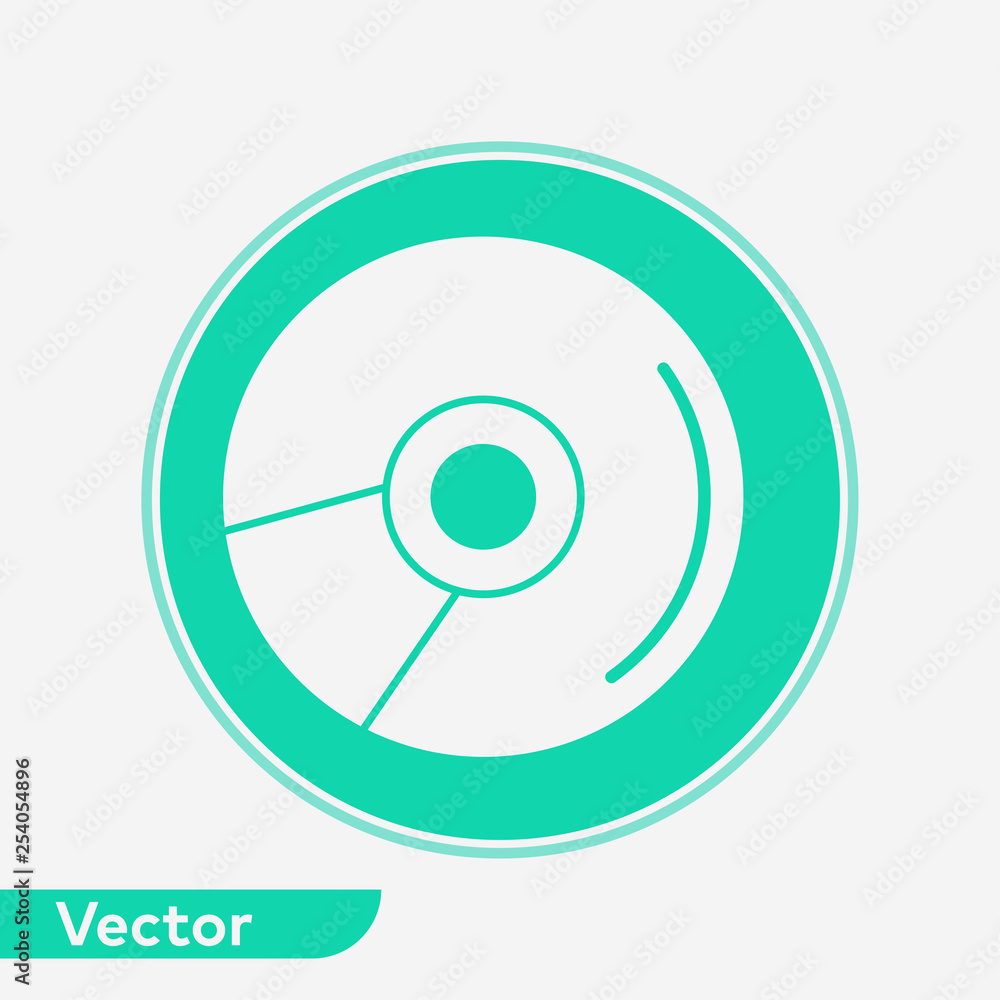Compact disc vector icon sign symbol Compact disc vector icon sign symbol